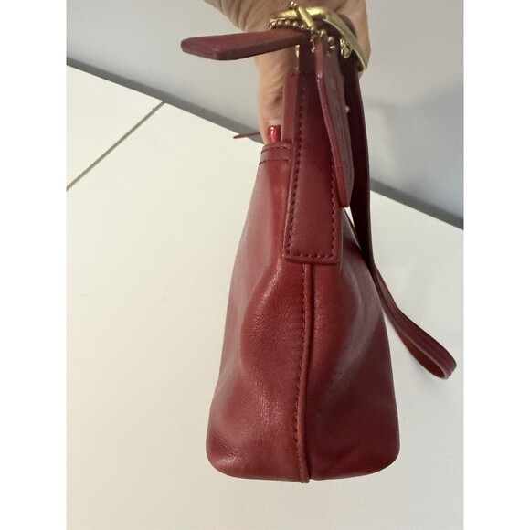 Coach Vintage Legacy Purse Ladies Shoulder Bag Red Leather Medium F23-9861 - Picture 6 of 12